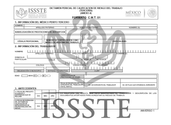 certificado médico issste