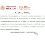 issste convocatoria residencias médicas