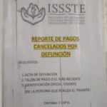 reporte de cheques cancelados issste