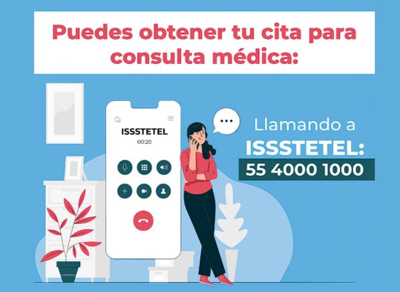 teléfono para sacar cita en el issste