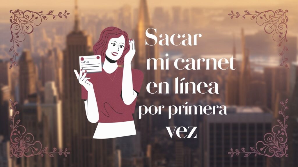 ¿Cómo puedo sacar mi carnet por línea por primera vez?