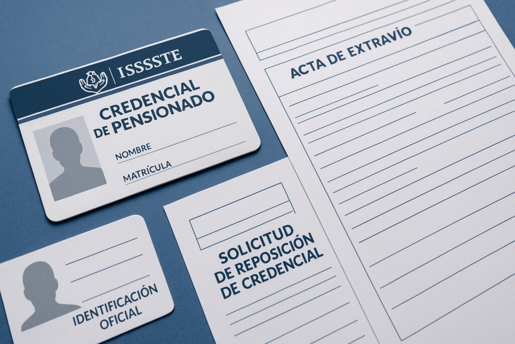 extravío de la credencial de pensionado del ISSSTE